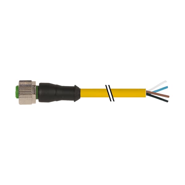 Murrelektronik M12 FEMALE 0 Degree LED, PUR 3X0.34 GRAY, UL/CSA, drag ch 1.5m 7000-12221-0140200 - main